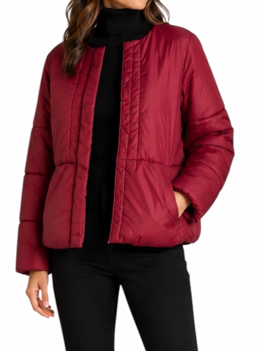 I'M ISOLA Marras Red Full Zip Puffer Jacket Red Size 40/ US 4